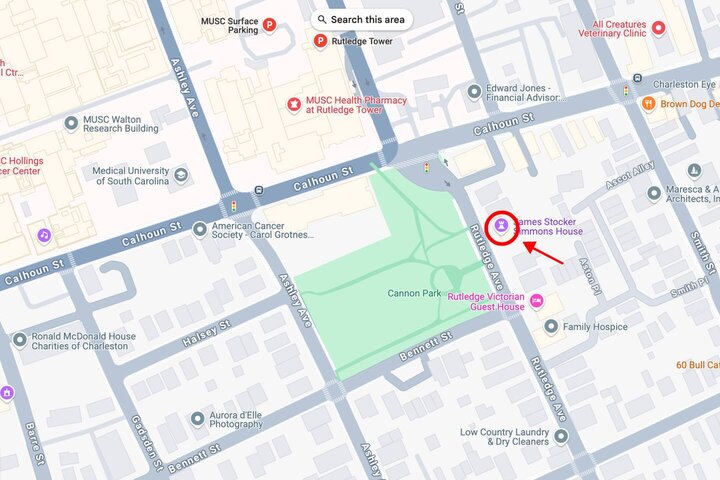 Guest house in Charleston, US